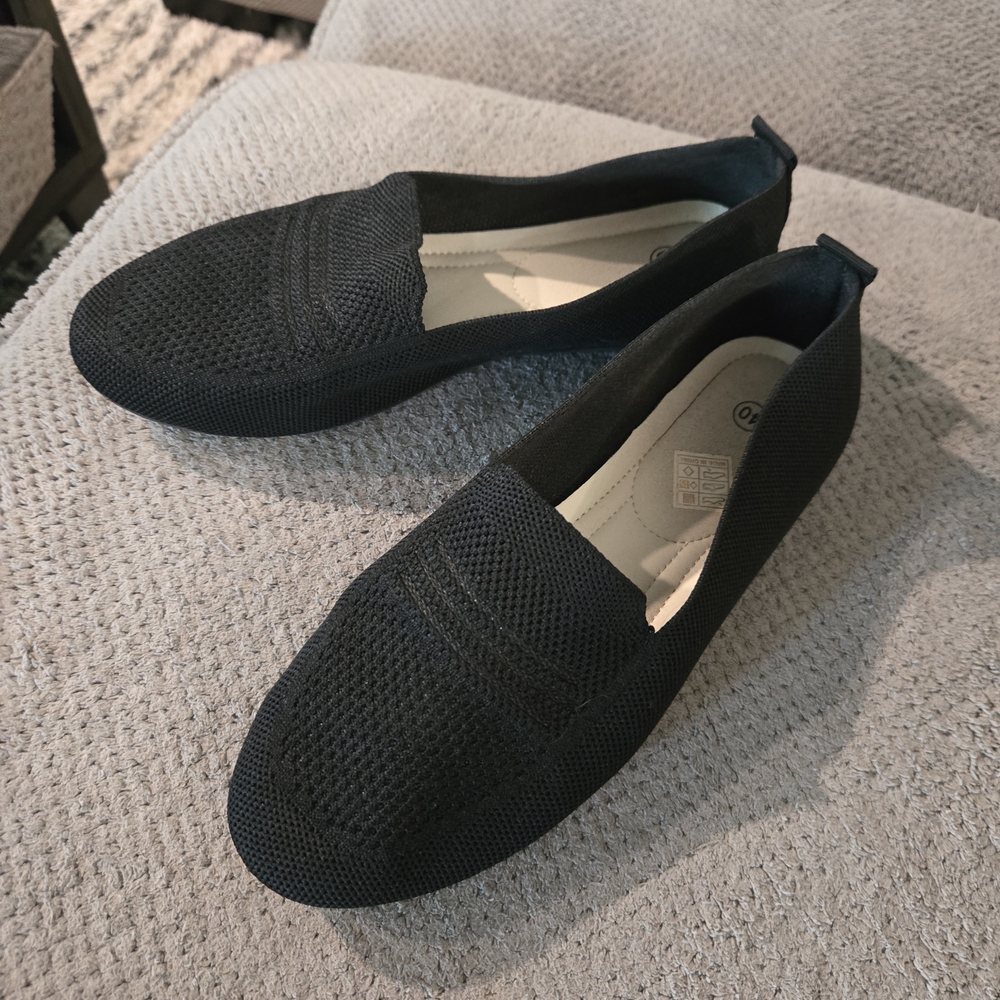 Black Slip-On Men's Shoes
